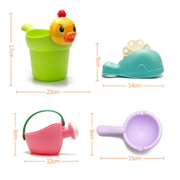 Baby Bath Toys Shower Cup and Kids Shower Playset