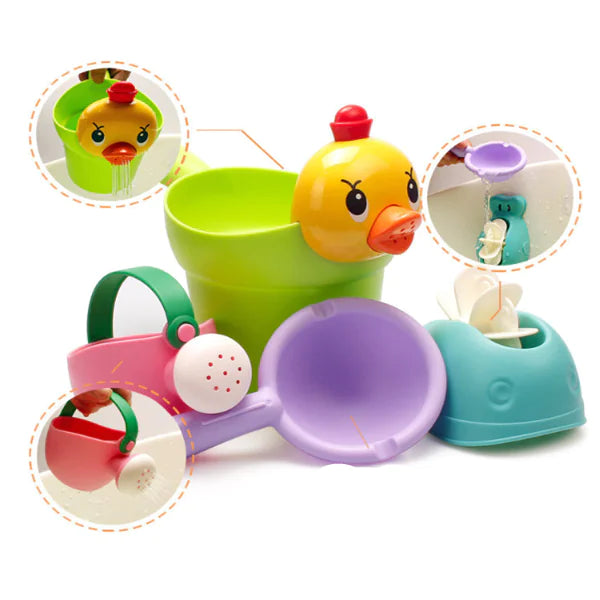 Baby Bath Toys Shower Cup and Kids Shower Playset