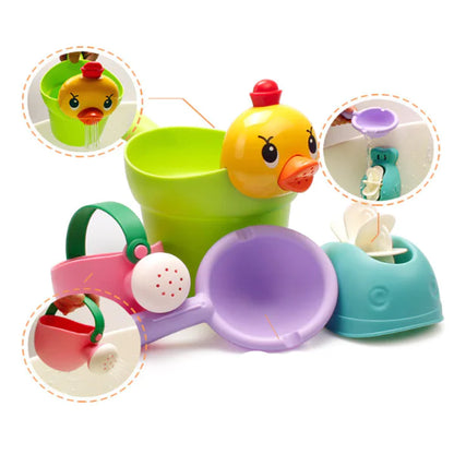 Baby Bath Toys Shower Cup and Kids Shower Playset